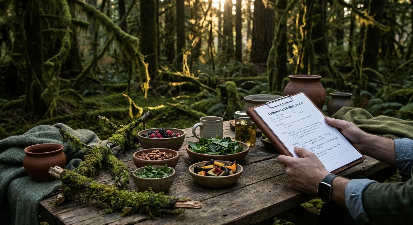 Nutritionist at FIT360 reviewing personalized meal plan